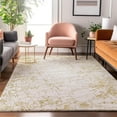 thumbnail image 1 of Addison Rugs Mayfield Washable Transitional Organic Gold Rectangle Rug, 3' x 5', 1 of 6