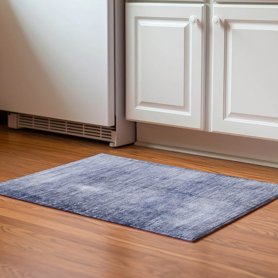 Addison Rugs Mayfield Washable Transitional Casual Navy Rectangle Rug, 1'8" x 2'6"