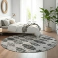 thumbnail image 1 of Addison Rugs Mayfield Washable Transitional Moroccan Gray Round Rug, 8' x 8', 1 of 5
