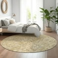 thumbnail image 1 of Addison Rugs Mayfield Washable Transitional Panel Wheat Round Rug, 8' x 8', 1 of 5