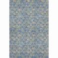 thumbnail image 1 of HomeRoots 651239 3 x 5 ft. Blue Gold & Gray Geometric Washable Machine Made Rectangle Area Rug with UV Protection, 1 of 9