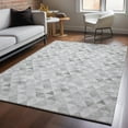 thumbnail image 1 of Addison Rugs Mayfield Washable Transitional Geometric Silver Rectangle Rug, 8' x 10', 1 of 6
