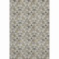 thumbnail image 1 of HomeRoots 651251 3 x 5 ft. Taupe Gold & Ivory Geometric Washable Machine Made Rectangle Area Rug with UV Protection, 1 of 9