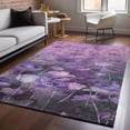 thumbnail image 1 of Addison Rugs Mayfield Washable Transitional Floral Purple Rectangle Rug, 2'6" x 3'10", 1 of 6
