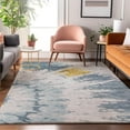 thumbnail image 1 of Addison Rugs Mayfield Washable Transitional Spiral Blue Rectangle Rug, 5' x 7'6", 1 of 6
