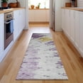 thumbnail image 1 of Addison Rugs Mayfield Washable Transitional Spiral Purple Runner Rug, 2'3" x 7'6", 1 of 5