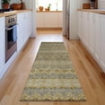 thumbnail image 1 of Addison Rugs Mayfield Washable Transitional Bohemian Gold Runner Rug, 2'3" x 7'6", 1 of 5