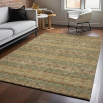 Addison Rugs Mayfield Washable Transitional Bohemian Green Rectangle Rug, 10' x 14'