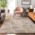 thumbnail image 1 of Addison Rugs Mayfield Washable Transitional Geometric Brown Rectangle Rug, 2'6" x 3'10", 1 of 6