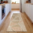 thumbnail image 1 of Addison Rugs Mayfield Washable Transitional Geometric Terracotta Runner Rug, 2'3" x 7'6", 1 of 5