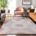 thumbnail image 1 of Addison Rugs Mayfield Washable Transitional Circles Lilac Rectangle Rug, 9' x 12', 1 of 6