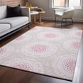 thumbnail image 1 of Addison Rugs Mayfield Washable Transitional Circles Pink Rectangle Rug, 5' x 7'6", 1 of 6