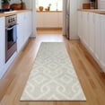 thumbnail image 1 of Addison Rugs Mayfield Washable Transitional Geometric Beige Runner Rug, 2'3" x 7'6", 1 of 5