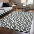 thumbnail image 1 of Addison Rugs Mayfield Washable Transitional Geometric Black Rectangle Rug, 8' x 10', 1 of 6