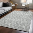 thumbnail image 1 of Addison Rugs Mayfield Washable Traditional Diamond Silver Rectangle Rug, 8' x 10', 1 of 6