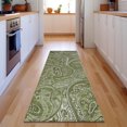 thumbnail image 1 of Addison Rugs Mayfield Washable Traditional Paisley Green Runner Rug, 2'3" x 7'6", 1 of 5
