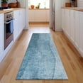 thumbnail image 1 of Addison Rugs Mayfield Washable Transitional Ombre Blue Runner Rug, 2'3" x 7'6", 1 of 5