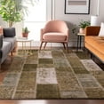 thumbnail image 1 of Addison Rugs Mayfield Washable Traditional Patchwork Brown Rectangle Rug, 9' x 12', 1 of 6