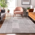 thumbnail image 1 of Addison Rugs Mayfield Washable Traditional Patchwork Silver Rectangle Rug, 2'6" x 3'10", 1 of 6