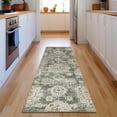 thumbnail image 1 of Addison Rugs Mayfield Washable Transitional Floral Taupe Runner Rug, 2'3" x 7'6", 1 of 5