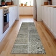 thumbnail image 1 of Addison Rugs Mayfield Washable Transitional Patchwork Taupe Runner Rug, 2'3" x 7'6", 1 of 5