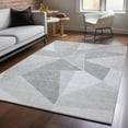 thumbnail image 1 of Addison Rugs Mayfield Washable Transitional Geometric Gray Rectangle Rug, 5' x 7'6", 1 of 6