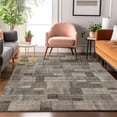 thumbnail image 1 of Addison Rugs Mayfield Washable Transitional Squares Taupe Rectangle Rug, 10' x 14', 1 of 6