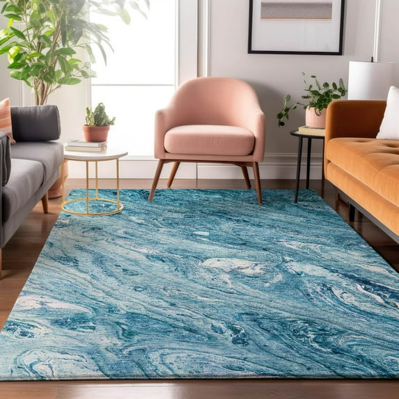 Addison Rugs Mayfield Washable Transitional Abstract Sky Rectangle Rug, 9' x 12'