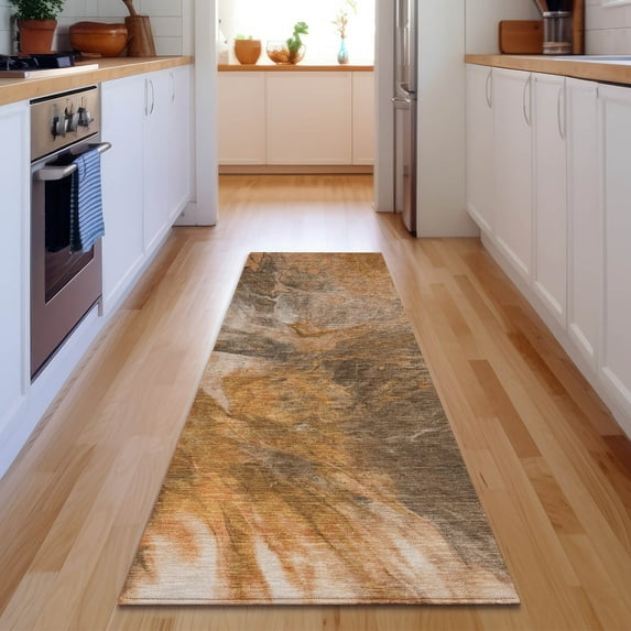 Addison Rugs Mayfield Washable Transitional Modern Paprika Runner Rug, 2'3" x 7'6"