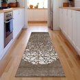 thumbnail image 1 of Addison Rugs Mayfield Washable Transitional Circles Chocolate Runner Rug, 2'3" x 7'6", 1 of 5
