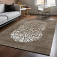 thumbnail image 1 of Addison Rugs Mayfield Washable Transitional Circles Chocolate Rectangle Rug, 9' x 12', 1 of 6