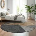 thumbnail image 1 of Addison Rugs Mayfield Washable Transitional Modern Charcoal Round Rug, 8' x 8', 1 of 5