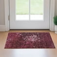 thumbnail image 1 of Addison Rugs Mayfield Washable Transitional Modern Merlot Rectangle Rug, 1'8" x 2'6", 1 of 5
