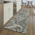 thumbnail image 1 of Addison Rugs Mayfield Washable Transitional Paisley Gray Runner Rug, 2'3" x 7'6", 1 of 5