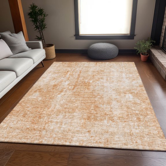 Addison Rugs Mayfield Washable Transitional Abstract Terracotta Rectangle Rug, 2'6" x 3'10"