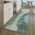 thumbnail image 1 of Addison Rugs Mayfield Washable Transitional Art Deco Green Runner Rug, 2'3" x 7'6", 1 of 5