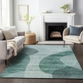 thumbnail image 1 of Addison Rugs Mayfield Washable Transitional Art Deco Green Rectangle Rug, 8' x 10', 1 of 6