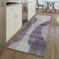 thumbnail image 1 of Addison Rugs Mayfield Washable Transitional Art Deco Purple Runner Rug, 2'3" x 7'6", 1 of 5