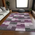 thumbnail image 1 of Addison Rugs Mayfield Washable Transitional Geometric Merlot Rectangle Rug, 2'6" x 3'10", 1 of 6