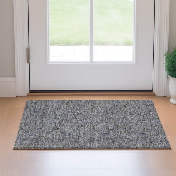 Addison Rugs Mayfield Washable Transitional Floral Khaki Rectangle Rug, 1'8" x 2'6"