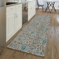 thumbnail image 1 of Addison Rugs Mayfield Washable Transitional Floral Mocha Runner Rug, 2'3" x 7'6", 1 of 5