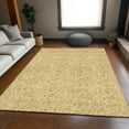 thumbnail image 1 of Addison Rugs Mayfield Washable Transitional Floral Gold Rectangle Rug, 3' x 5', 1 of 6