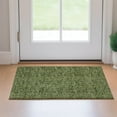 thumbnail image 1 of Addison Rugs Mayfield Washable Transitional Floral Olive Rectangle Rug, 1'8" x 2'6", 1 of 5
