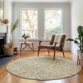 thumbnail image 1 of Addison Rugs Mayfield Washable Transitional Floral Beige Round Rug, 8' x 8', 1 of 5