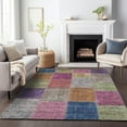 thumbnail image 1 of Addison Rugs Mayfield Washable Transitional Patchwork Copper Rectangle Rug, 5' x 7'6", 1 of 6