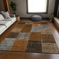 thumbnail image 1 of Addison Rugs Mayfield Washable Transitional Patchwork Paprika Rectangle Rug, 8' x 10', 1 of 6