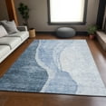 thumbnail image 1 of Addison Rugs Mayfield Washable Transitional Abstract Blue Rectangle Rug, 5' x 7'6", 1 of 6