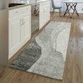 thumbnail image 1 of Addison Rugs Mayfield Washable Transitional Abstract Gray Runner Rug, 2'3" x 7'6", 1 of 5