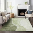thumbnail image 1 of Addison Rugs Mayfield Washable Transitional Abstract Olive Rectangle Rug, 5' x 7'6", 1 of 6