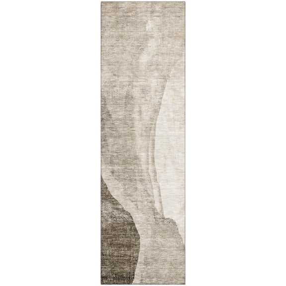 Dalyn Rugs Premium Machine Washable Mayfield AMF667 Taupe 2'3" x 7'6" Runner Rug